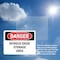 Signmission Nitrous Oxide Storage Area Danger Sign, Plastic, 14in W x 10in L, 2PK OS-2PACK-DS-P-1014-L-1943 - alternate 4